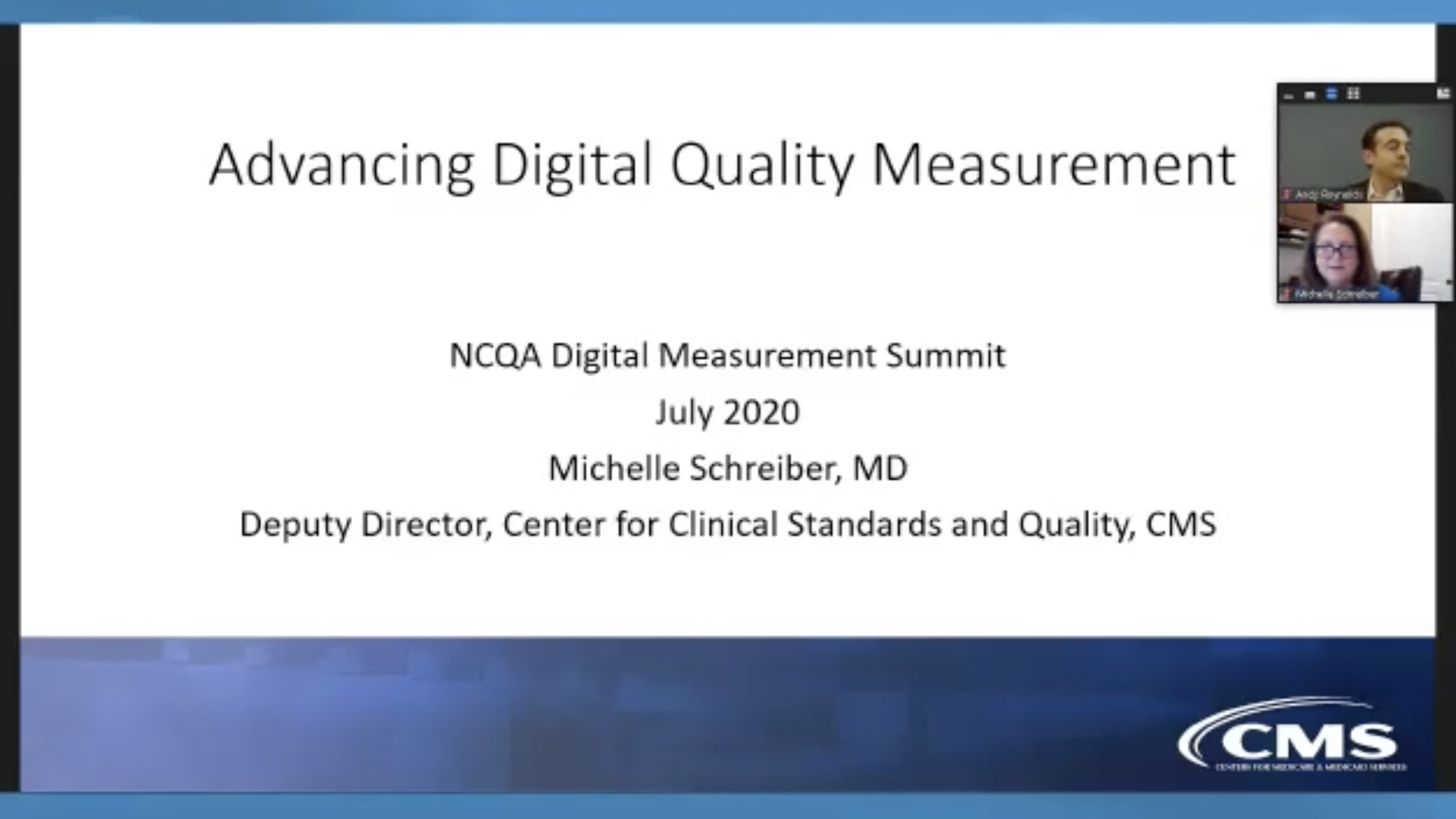 Digital Quality Summit 2020: The Digital Quality Measure Blueprint - NCQA